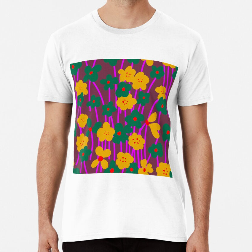 Flower seamless pattern bold Premium T-Shirt