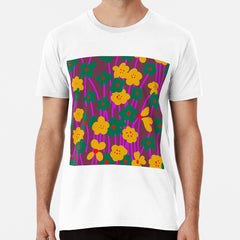 Flower seamless pattern bold Premium T-Shirt