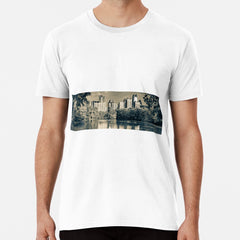 Atlantas Architectural Splendor From Piedmont Park Sepia Panorama Premium T Shirt