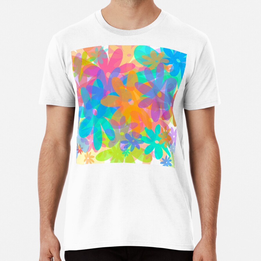 Transparent Flowers Premium T-Shirt