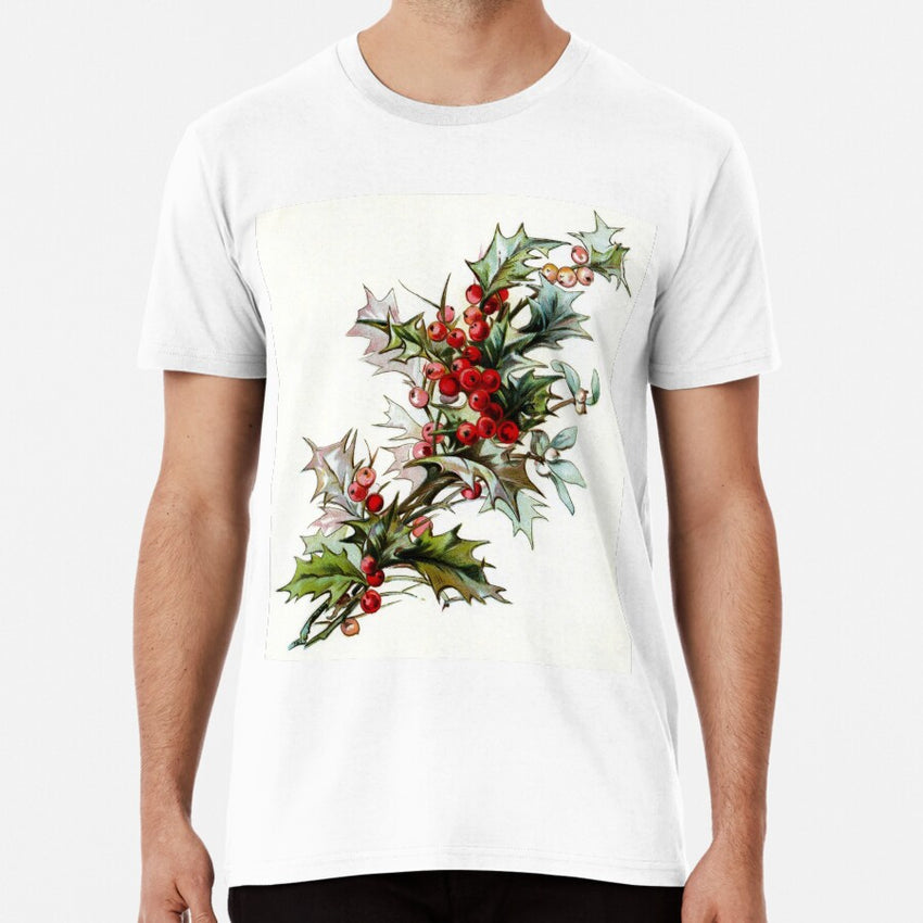 Vintage Holly Berries Premium T-Shirt