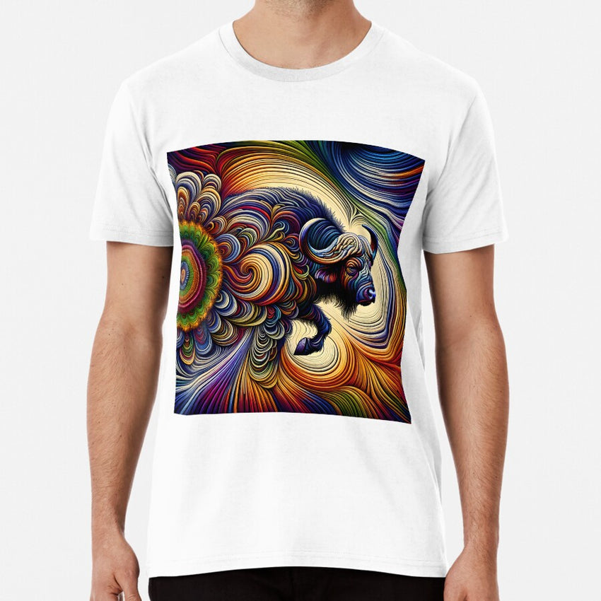 Abstract African Buffalo Premium T Shirt