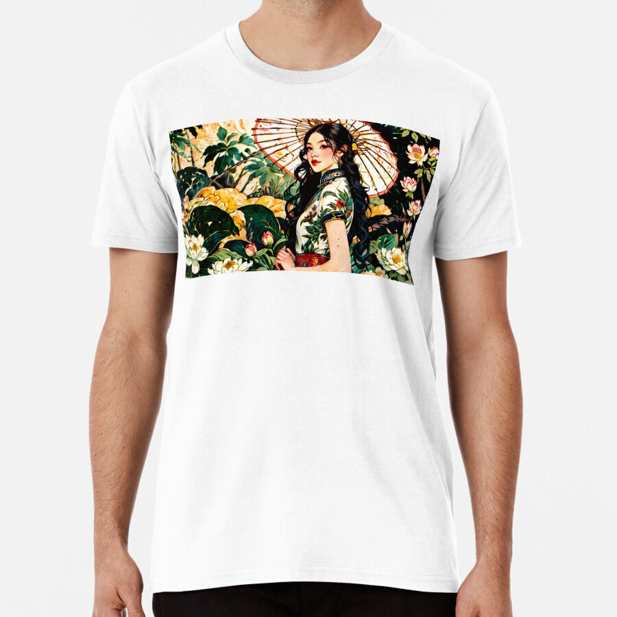 Chinese girl illustration Premium T-Shirt