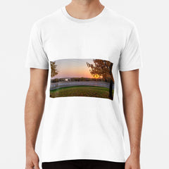 Autumn Sunset on a Rural Minnesota Horse Farm Premium T-Shirt