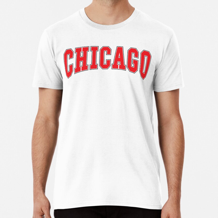 Chicago - Red & Black Premium T-Shirt