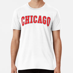 Chicago - Red & Black Premium T-Shirt