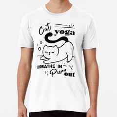 Cat Yoga Premium T-Shirt