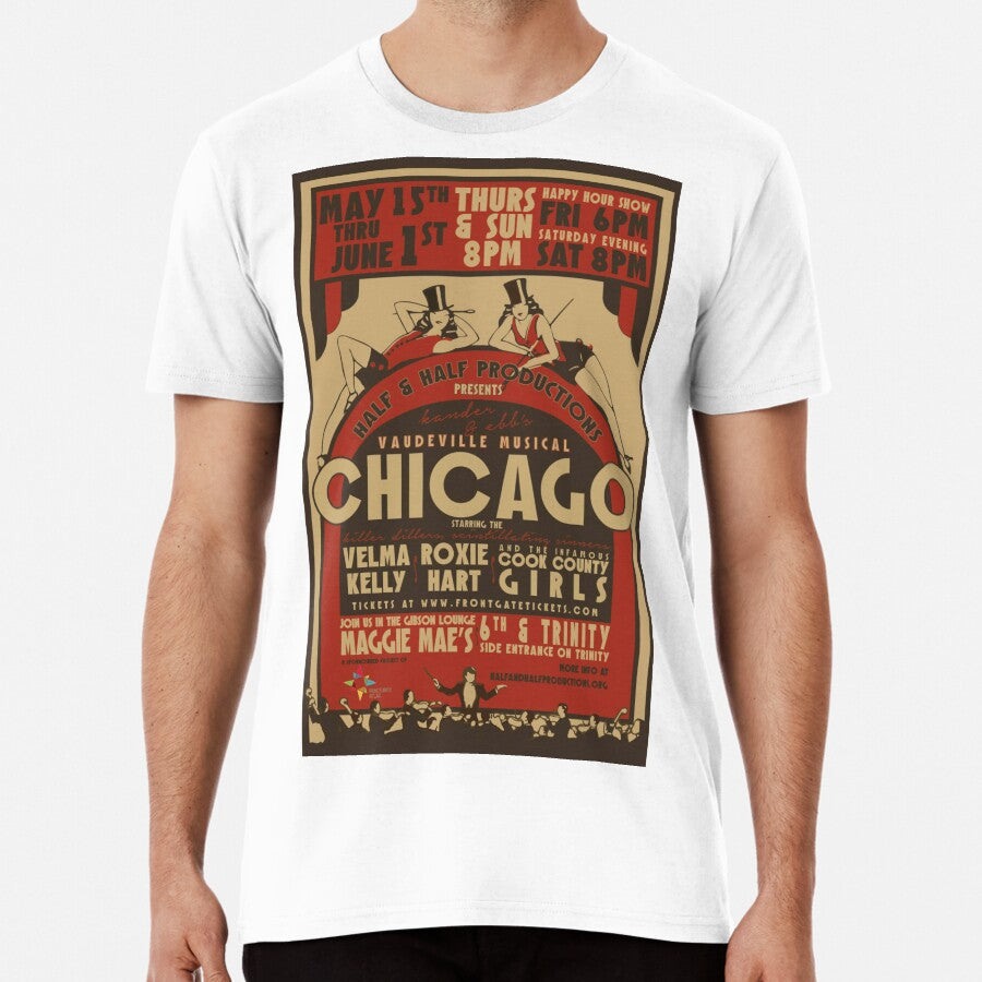 Chicago Poster Premium T Shirt