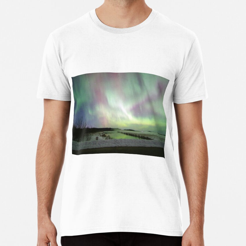 Aurora In Nevis Minnesota On March 24 2023 Premium T Shirt