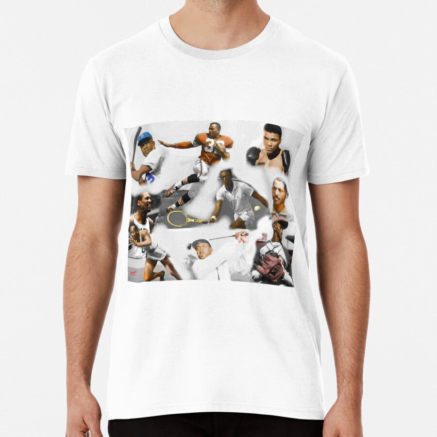 African American Sports Legend of the past Premium T-Shirt