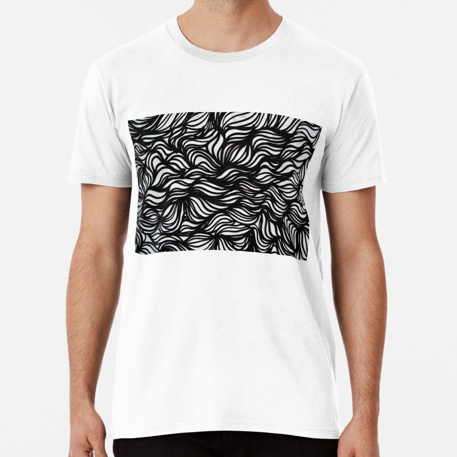 Abstrct Graffiti Background Premium T Shirt