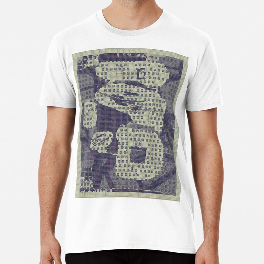 Asemic Art Abstract Writing Premium T Shirt