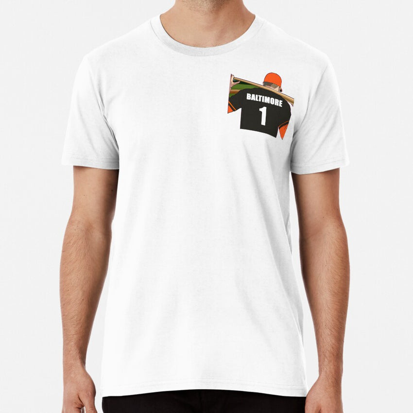 Baltimore Baseball Jersey Number 1 Fan Premium T-Shirt