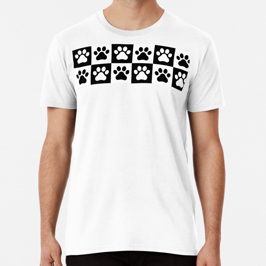 Checkered Paws Premium T-Shirt