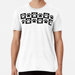 Checkered Paws Premium T-Shirt