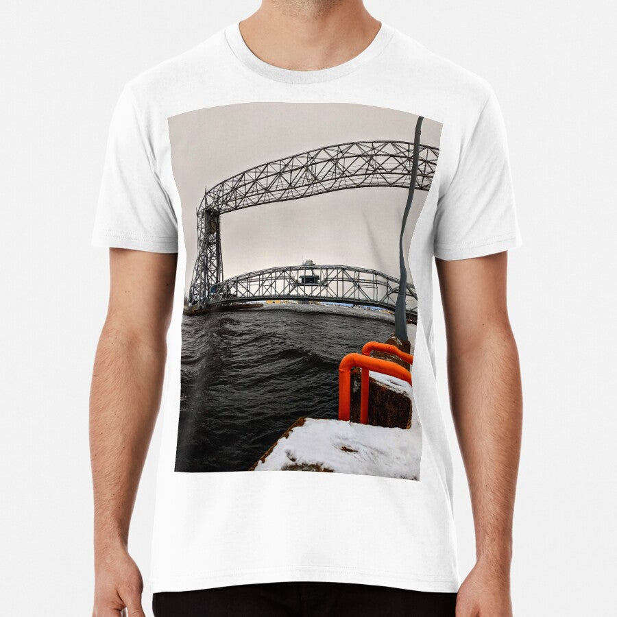 Aerial Lift Bridge in Duluth Minnesota Premium T-Shirt