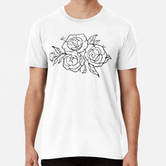 Peonies Flower Tatoo. lover Peonies Premium T-Shirt