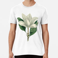 White magnolia Flower Premium T-Shirt