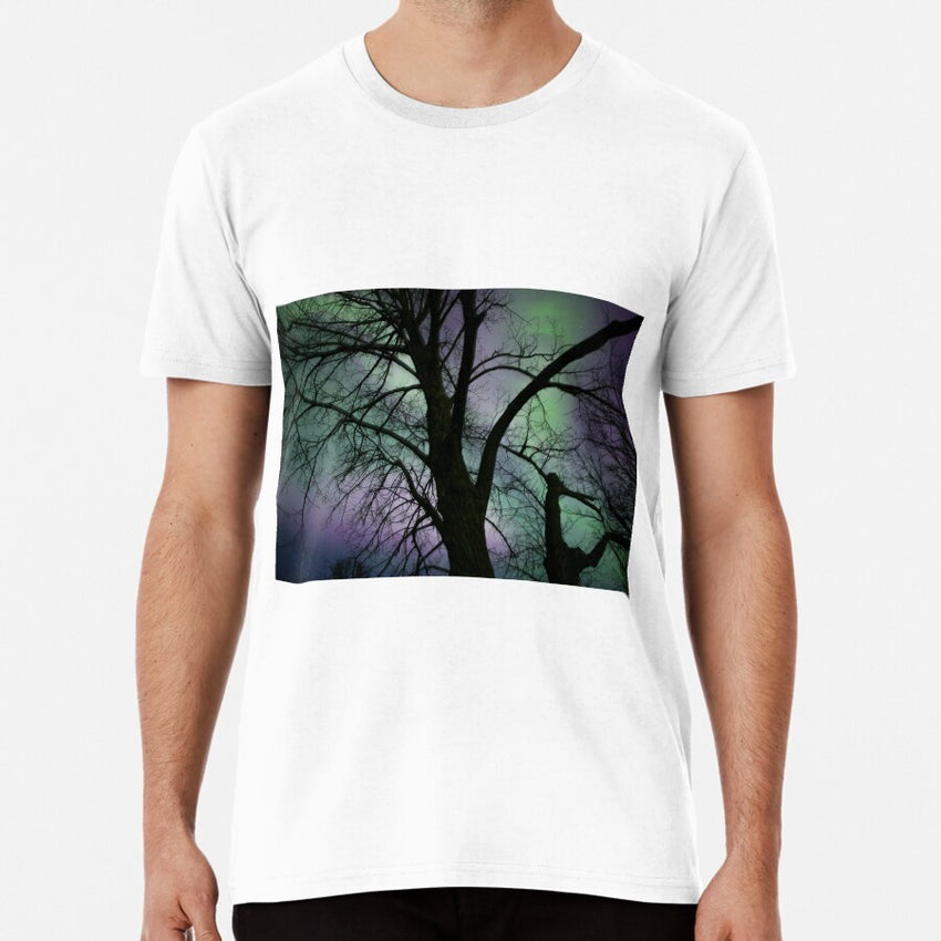 Aurora Through The Trees Premium T Shirt