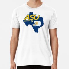 Angelo State University Ram Fam Texas Background Premium T Shirt
