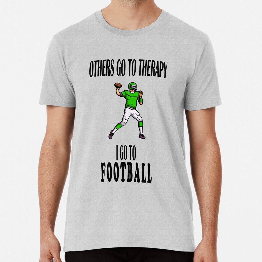 American Football Design - Football Therapy Premium T-Shirt
