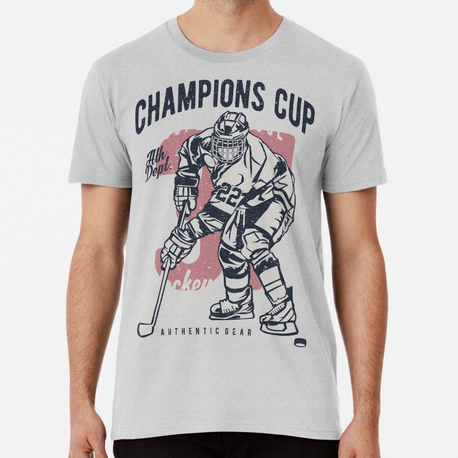 Champions Cup. Ice Hockey. Super League. Premium T-Shirt