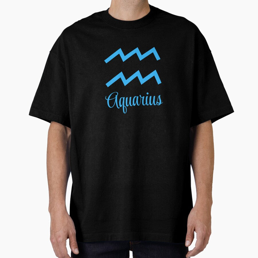 Aquarius zodiac sign constellation1 Oversized T-Shirt