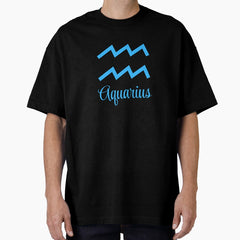 Aquarius zodiac sign constellation1 Oversized T-Shirt