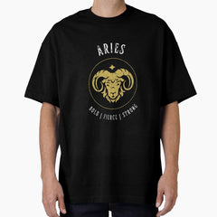 Aries Zodiac Oversized T Shirt