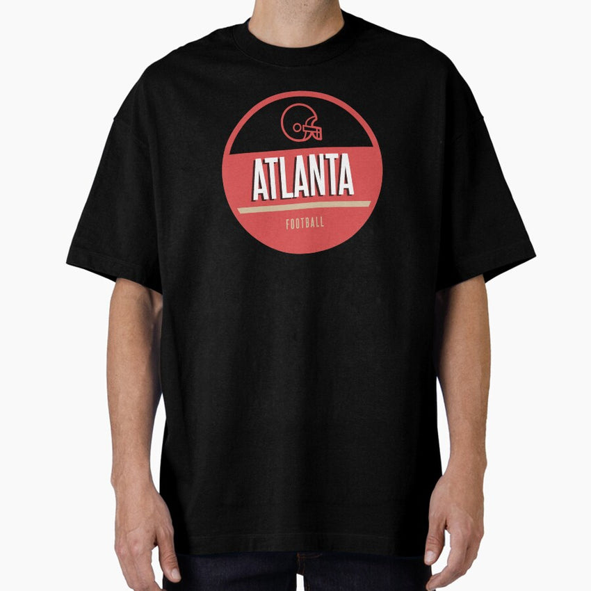 Atlanta retro football Oversized T-Shirt