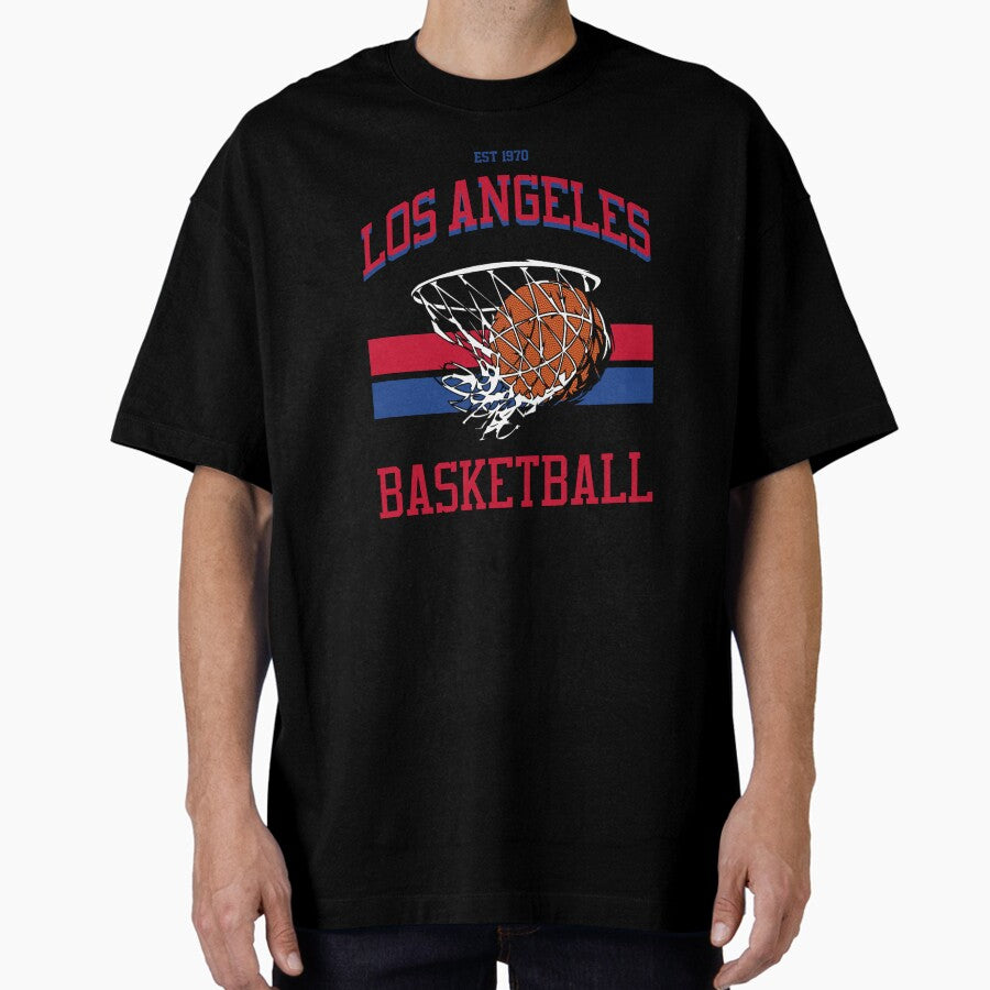 Los Angeles Basketball Varsity Style Oversized T-Shirt