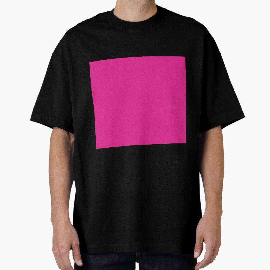 Barbi Pink Color Hot Pink Theme Background Pinky Oversized T Shirt