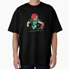 An artistic footbal player. Oversized T-Shirt