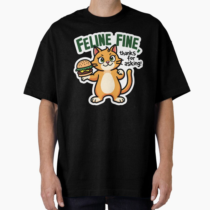 Feline Fine HB Oversized T-Shirt