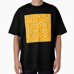 retro flower yellow Oversized T-Shirt