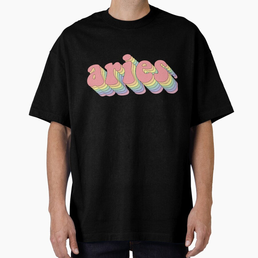 Aries Rainbow Oversized T Shirt