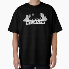APRR Atlanta Skate Club Inline Skate with QR code Oversized T-Shirt
