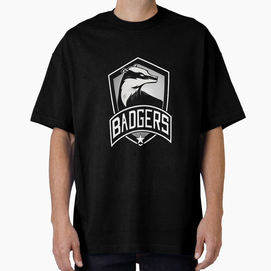 Badgers sports team BLUE Oversized T-Shirt