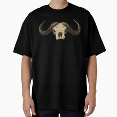 African buffalo skull Oversized T-Shirt