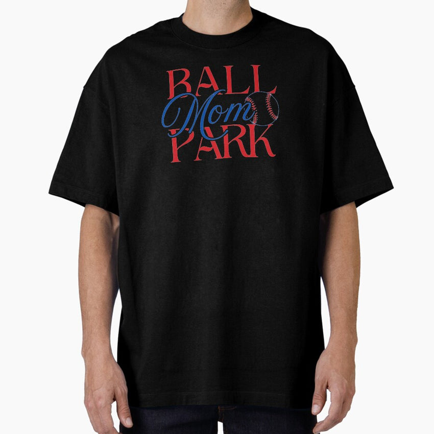 Ball Park Baseball Mom Oversized T-Shirt