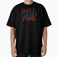 Ball Park Baseball Mom Oversized T-Shirt