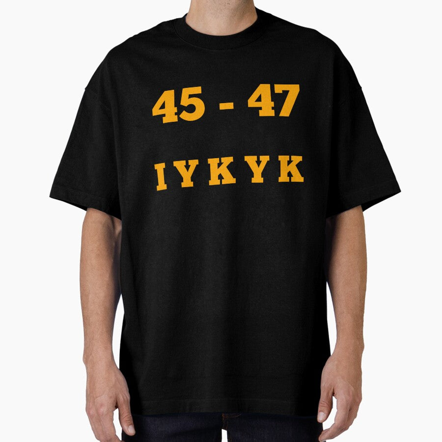 45 - 47 If You Know You Know - Orange Oversized T-Shirt