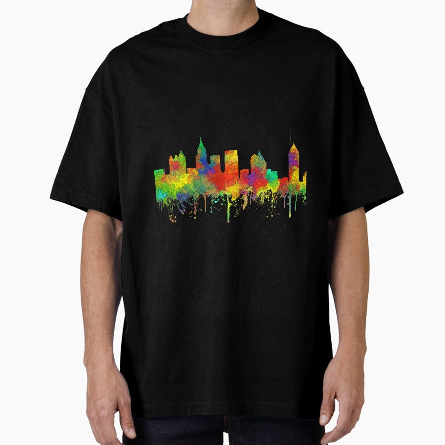 Atlanta Georgia Skyline Sg Oversized T Shirt