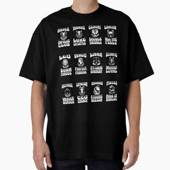 Horoscope Zodiac Astrology Icons Oversized T-Shirt
