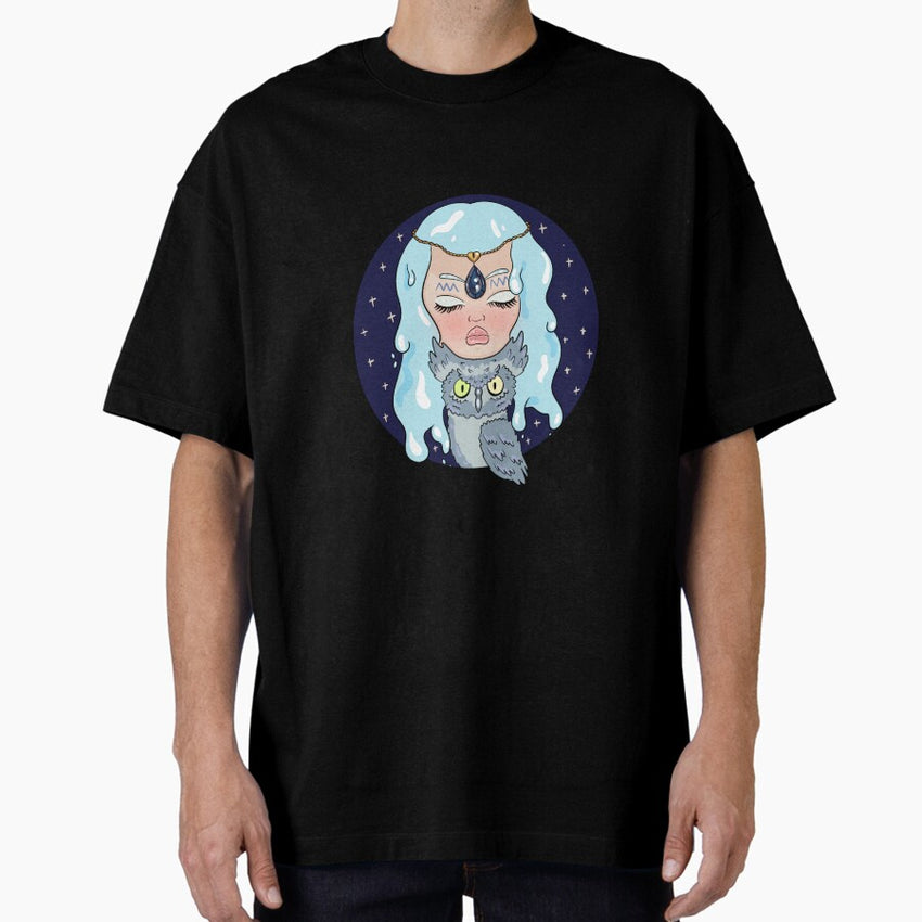 Aquarius Zodiac Goddess Oversized T-Shirt