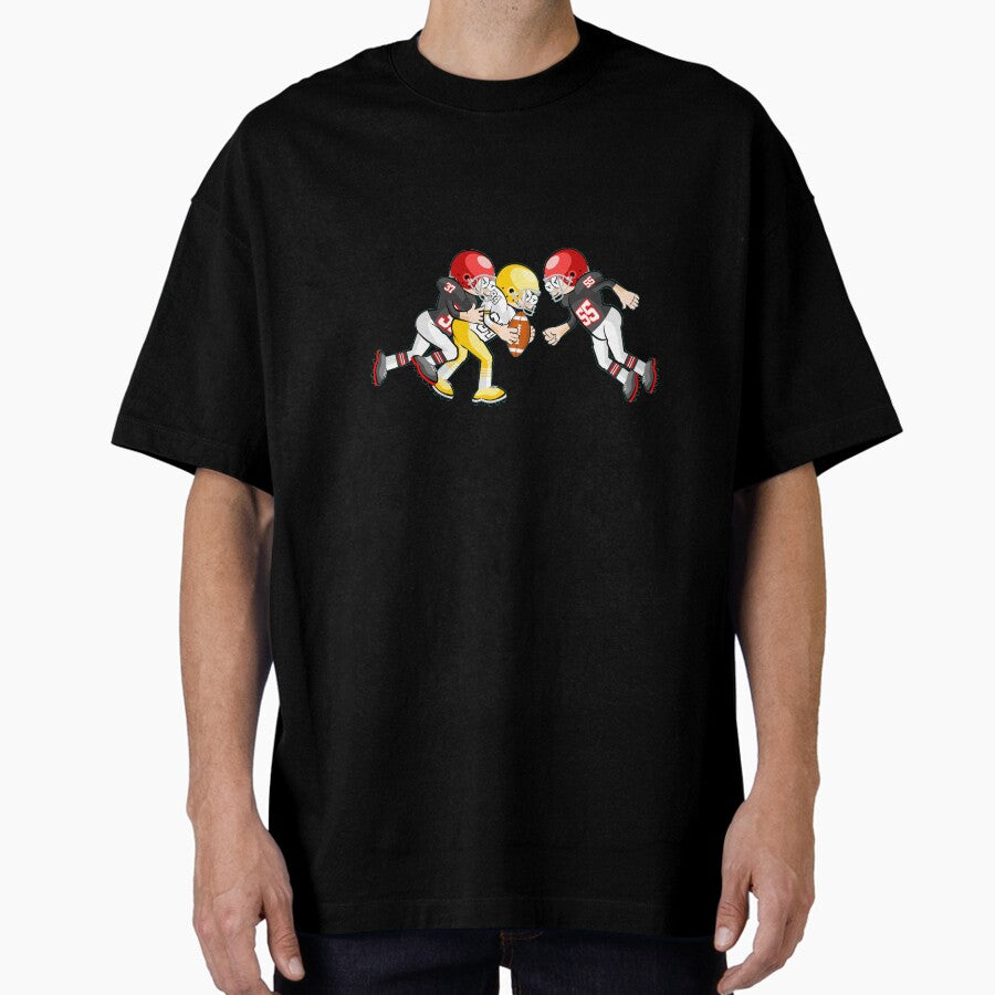 American Football Cartoon Style 19/41 Oversized T-Shirt