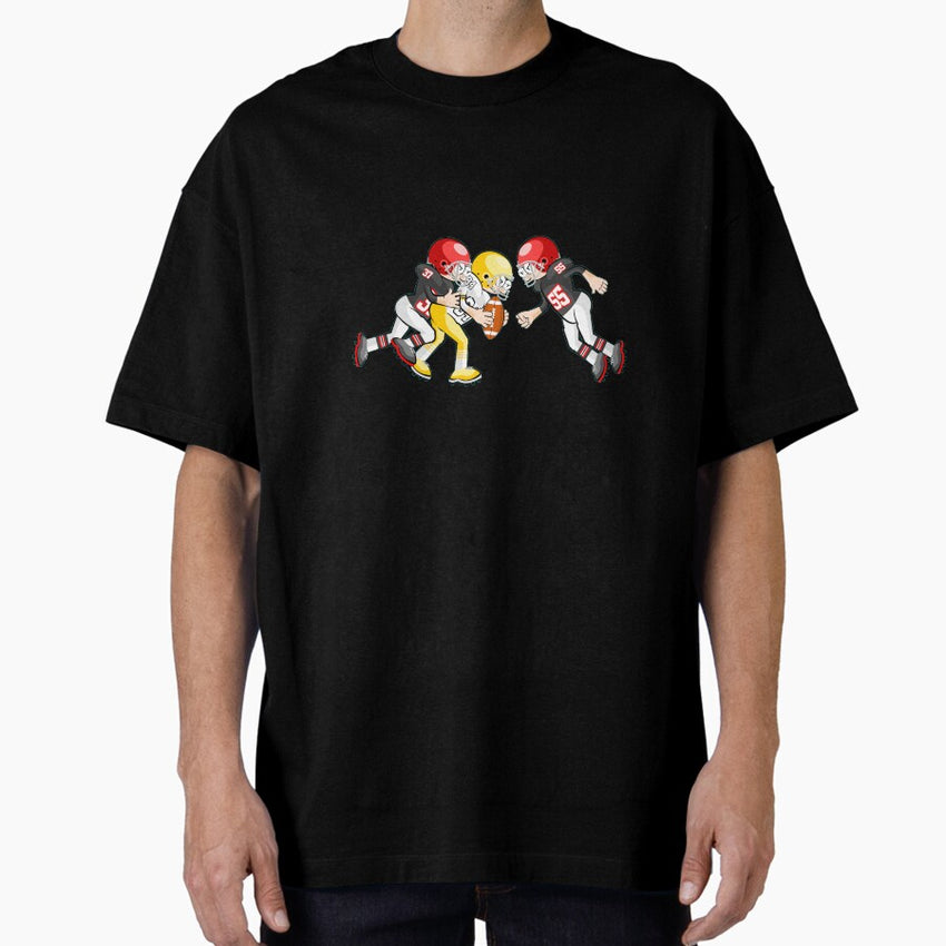 American Football Cartoon Style 19/41 Oversized T-Shirt