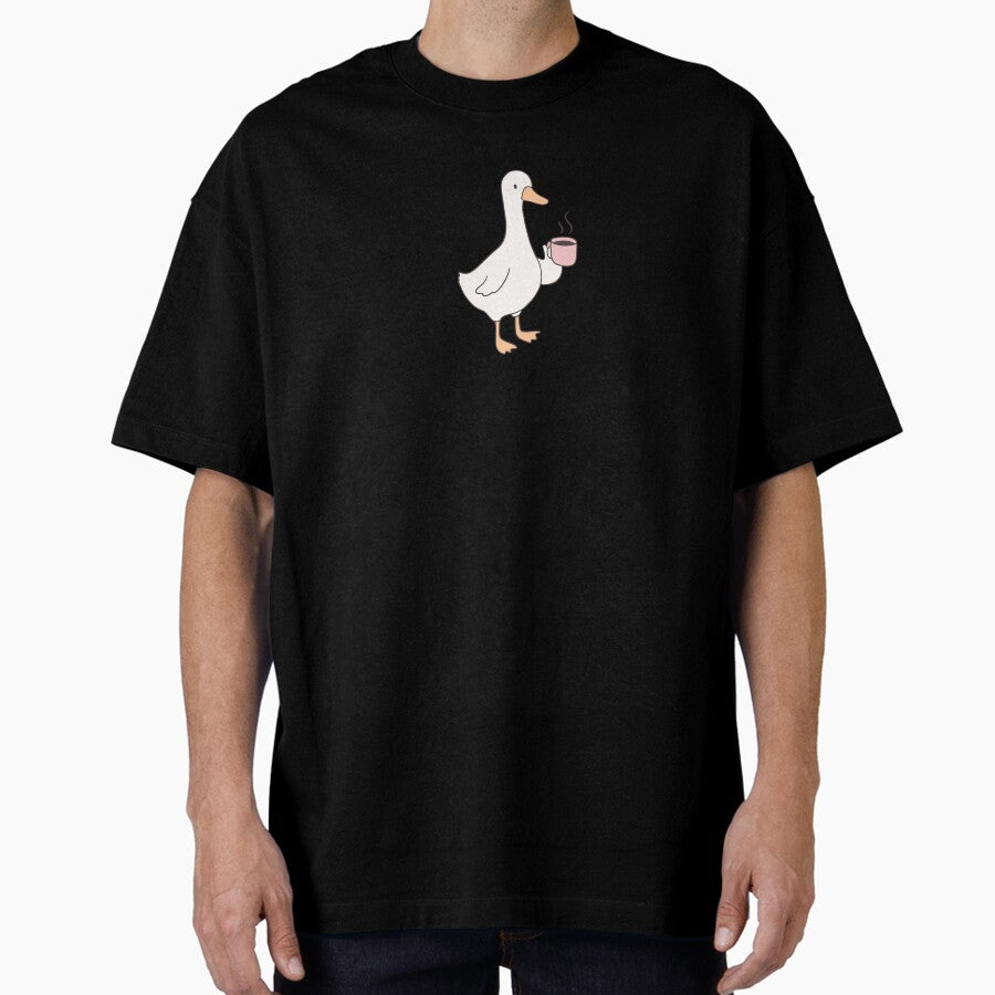 Tea Time Goose Oversized T Shirt