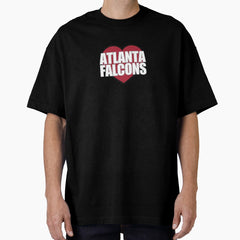Atlanta Falcons Heart Oversized T-Shirt