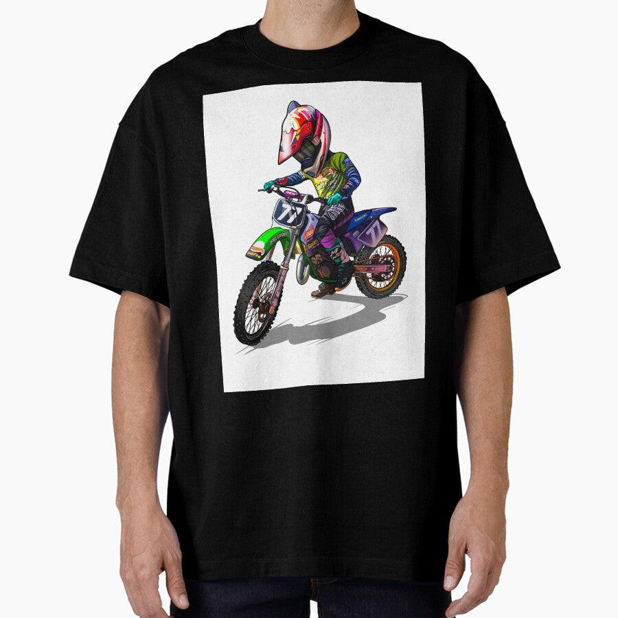 Atlanta Motor Crew Motocross 77 Oversized T Shirt